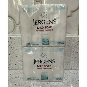 2-Jergens Mild Bar Soap Cleans & Freshens 8 Bars Total 3.5 oz ea